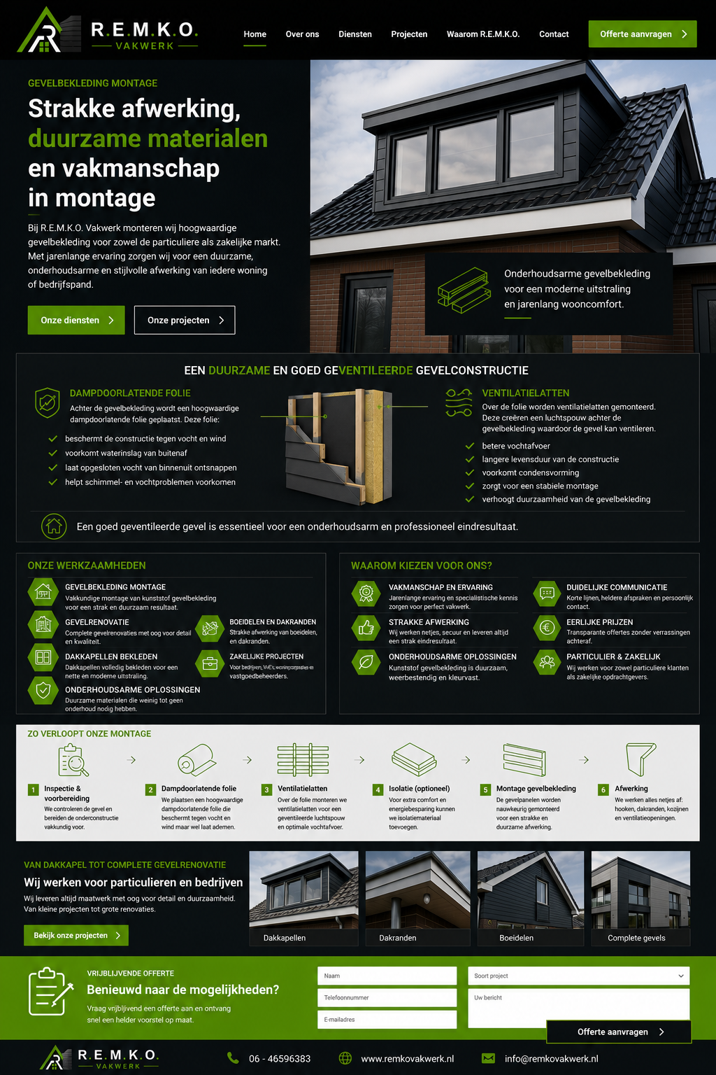 Referentieontwerp Gevelbekleding montage
